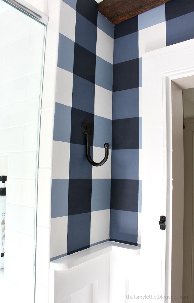 That's My Letter Buffalo Check Painted Walls