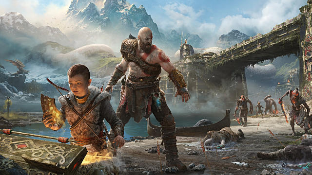 Kratos et Atreus God of War PS4 - Fond d'écran en Full HD