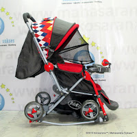 Pliko PK268R Grande-Red Standard Baby Stroller