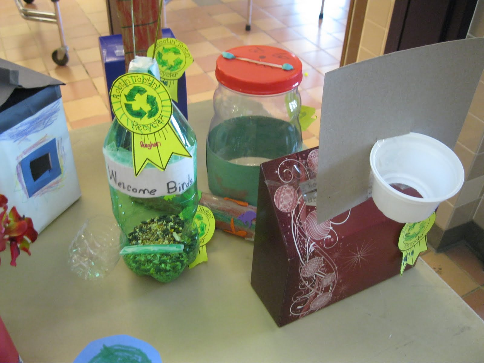 Woodville School's Blog: Kindergarten Recycling Projects