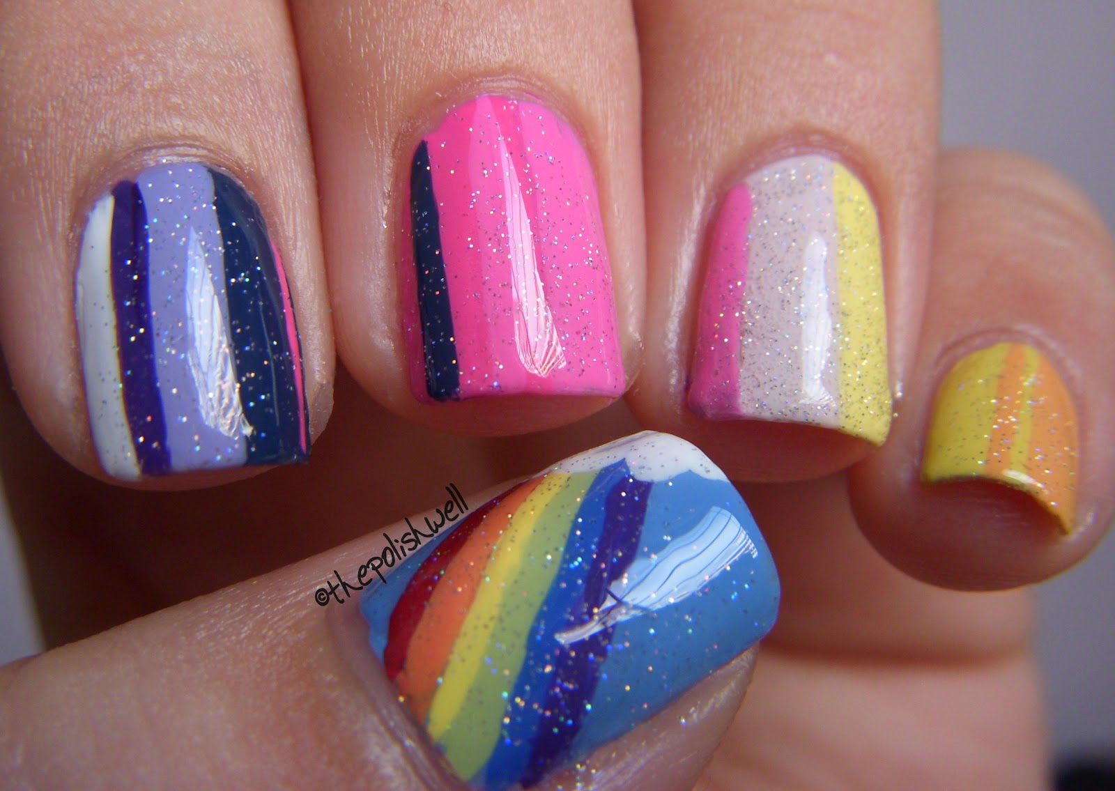 Rainbow Dash Nail Art Design - wide 1