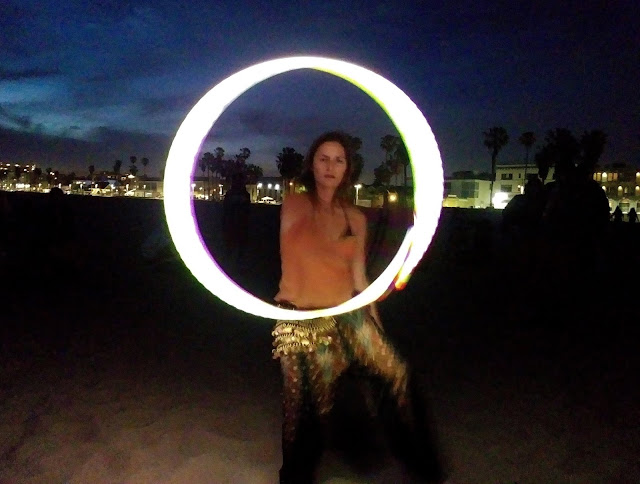 Danielle Harris at the Venice Beach Drum Circle by Omar Cherif — 5 May 2018