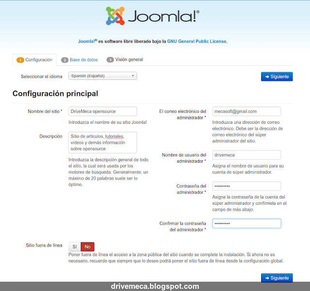 DriveMeca instalando Joomla en Linux Centos 7 paso a paso DriveMeca instalando Joomla en Linux Centos 7 paso a paso