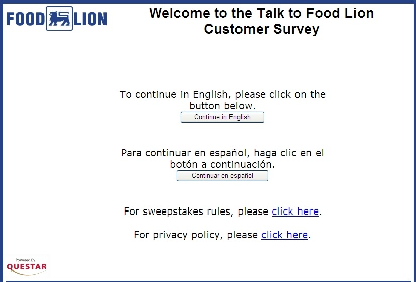 www.Talktofoodlion.com - Tell Food Lion and Win $2000 Cash