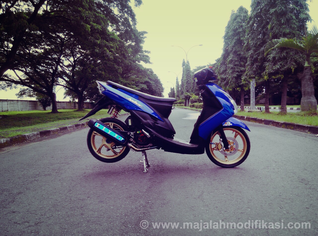 ide modifikasi mio soul biru