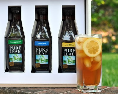 Pure Leaf Iced Tea in my back yard