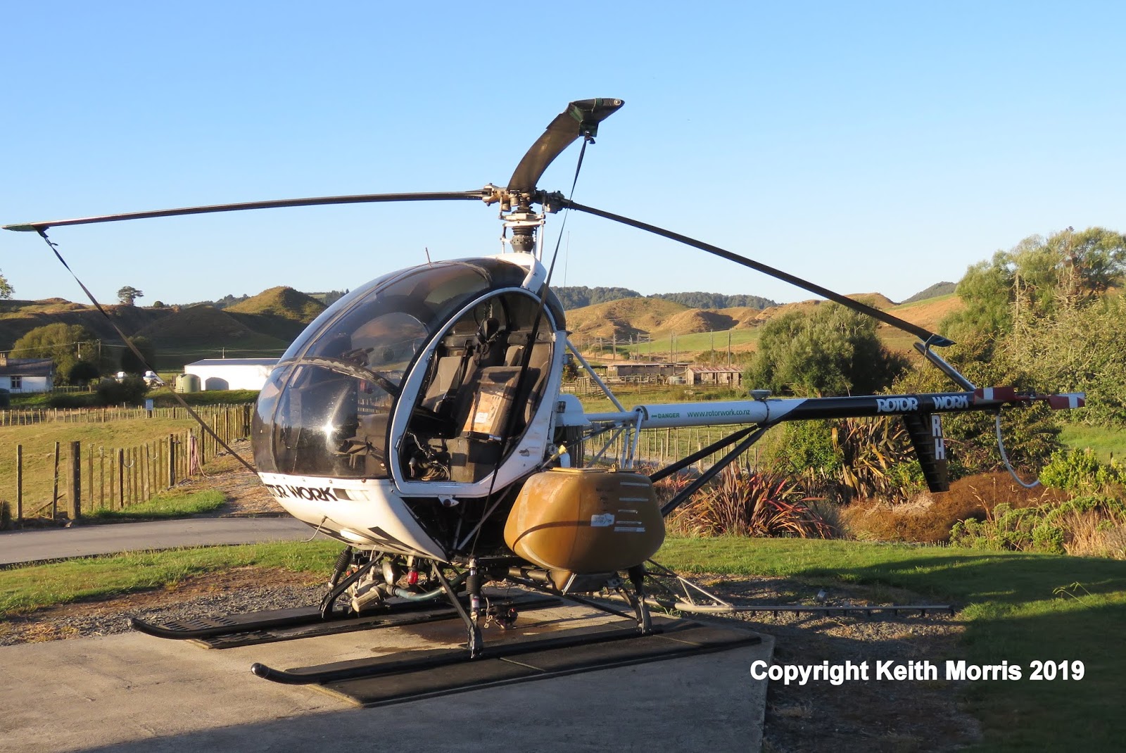NZ Civil Aircraft Rotor Work Helicopters at Te Kuiti 1612019