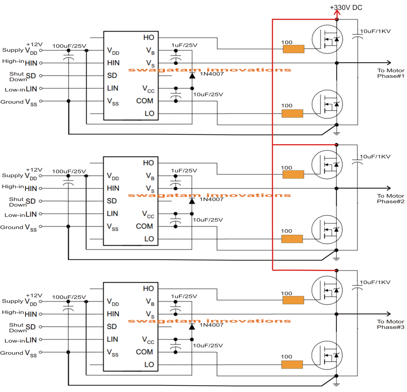 single phase pwm inverter circuit diagram driving three phase motor on single phase supply circuit single phase pwm inverter circuit diagram driving three phase motor on single phase supply circuit