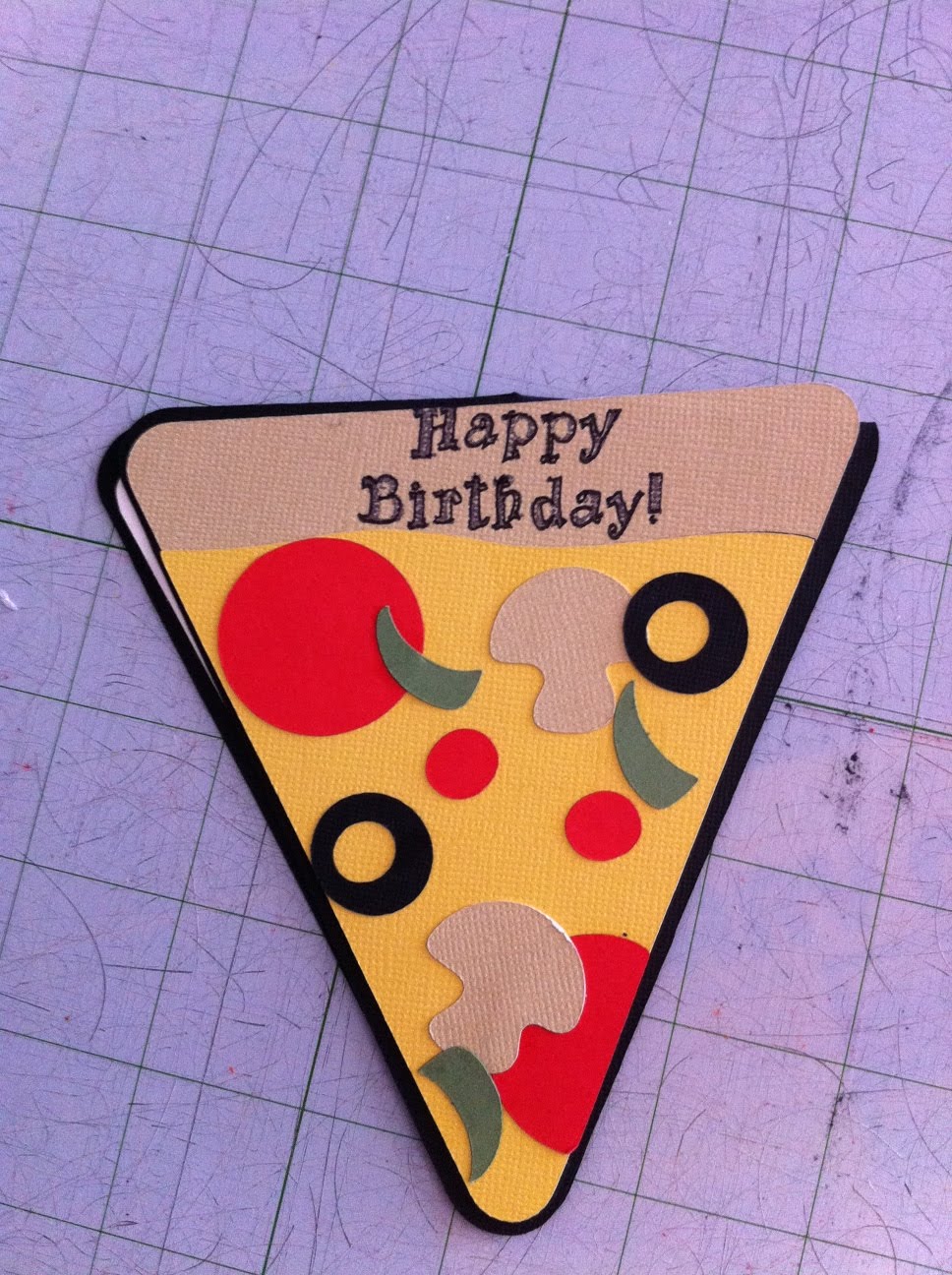 Pizza Card Stampin With Carol Read