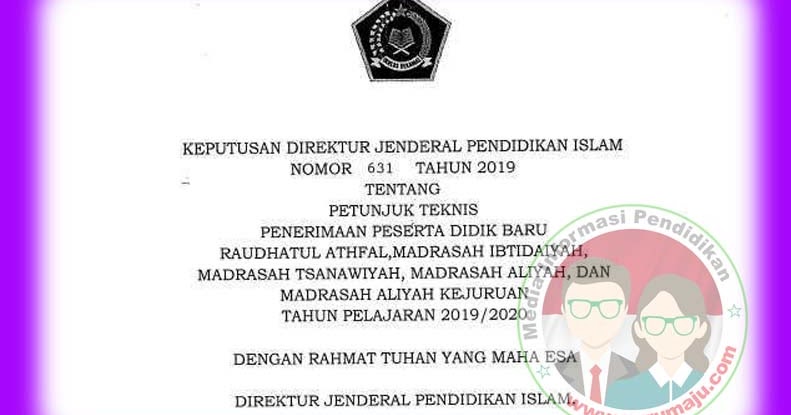 Juknis ppdb madrasah ra mi mts ma mak