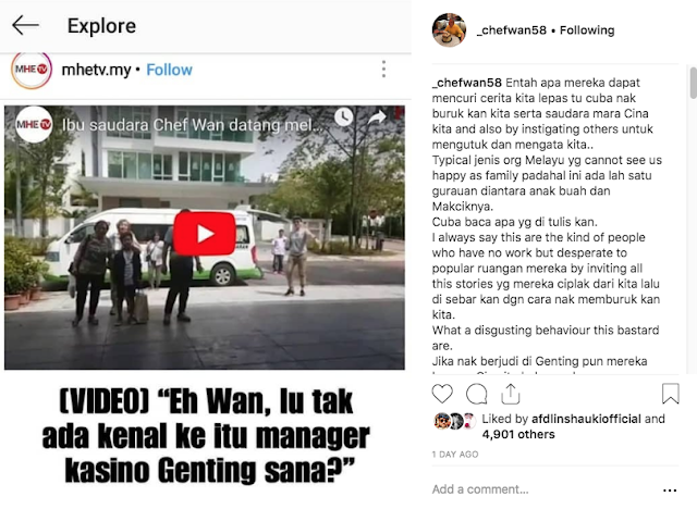 Chef Wan Berang Ada Pihak Tulis Cerita Tentang Keluarga Beliau