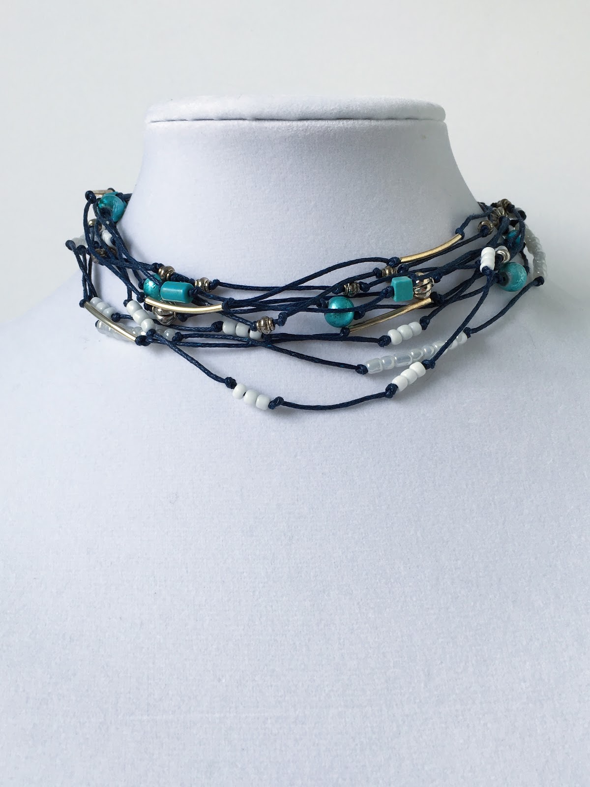 Make It Your Own Jewelry Leather and Cord Necklace