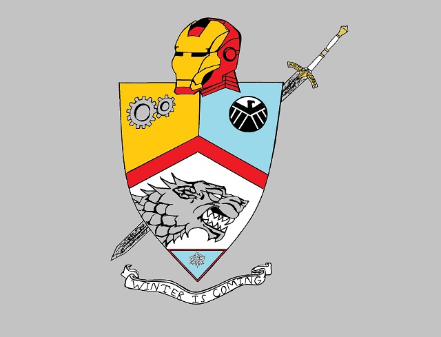 Tony Stark Game of Thrones Family Coat of Arms