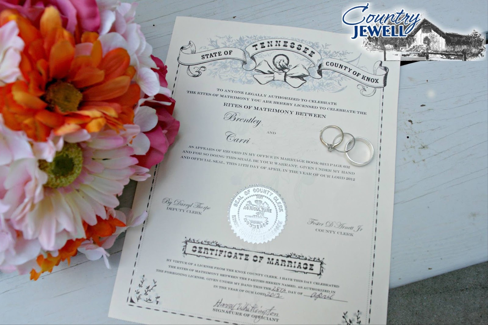Country Jewell Gems How To Get A Marriage License In Tennessee