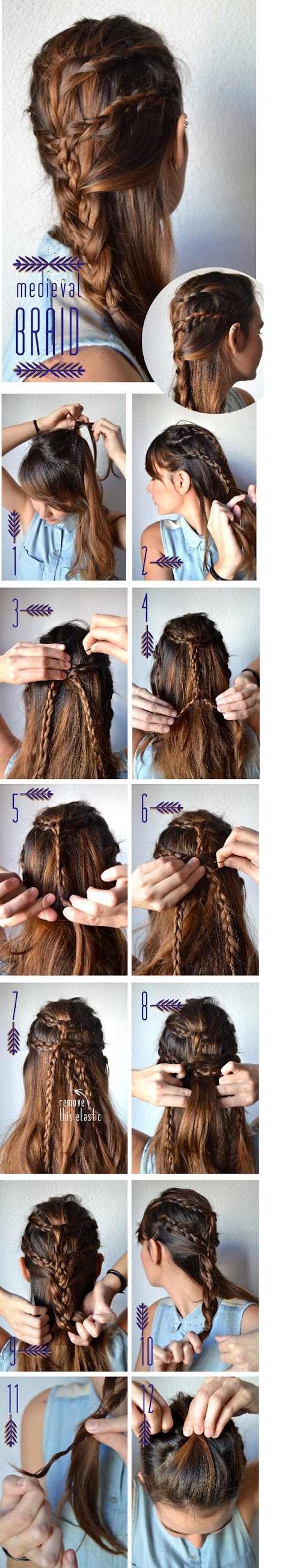 Make a Medieval Braid For Your Hair