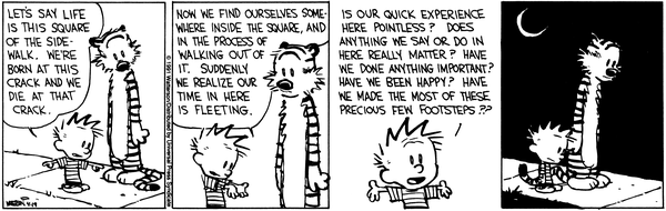 my life as a major inconvenience calvin and hobbes quite
