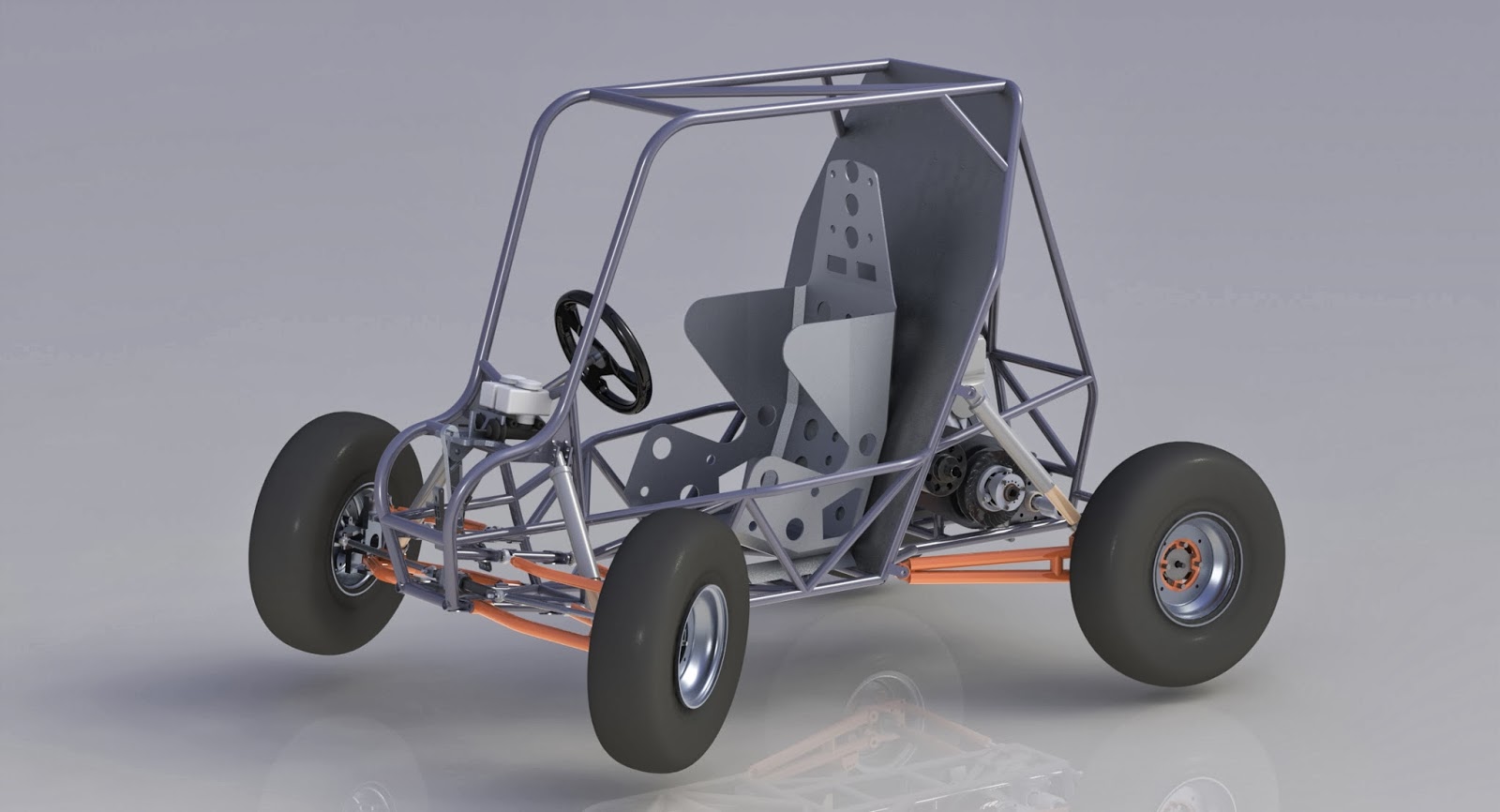 UCSB Racing Baja SAE Final Design CAD Renderings