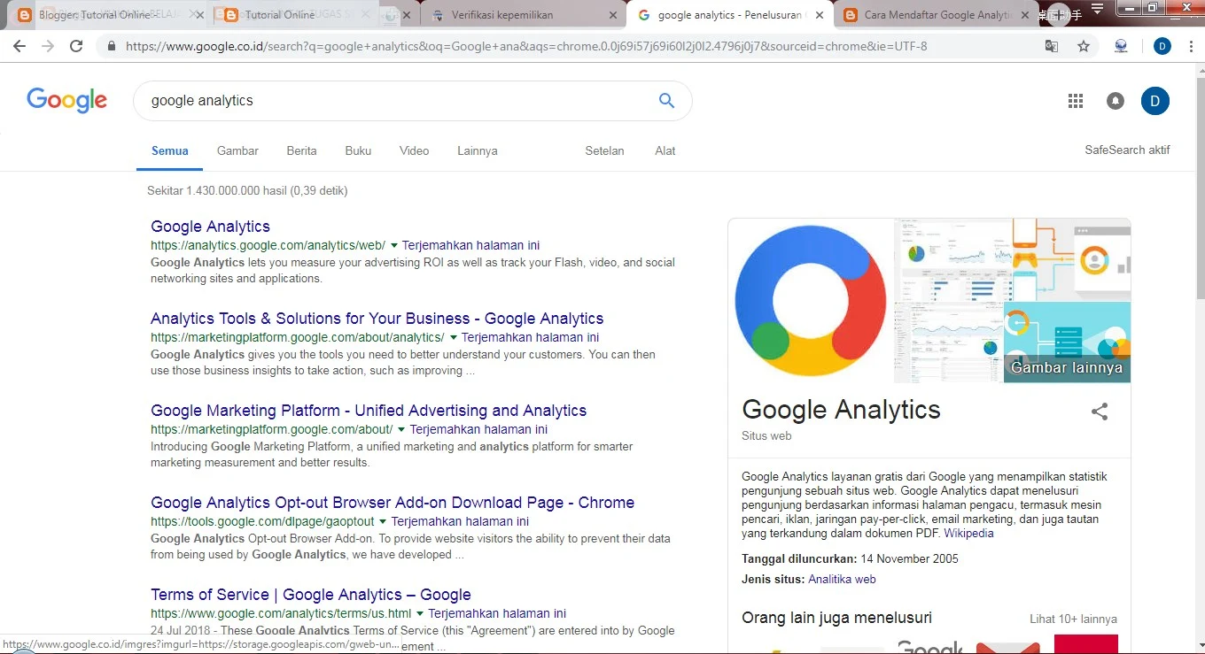 Google Analytics Blogspot