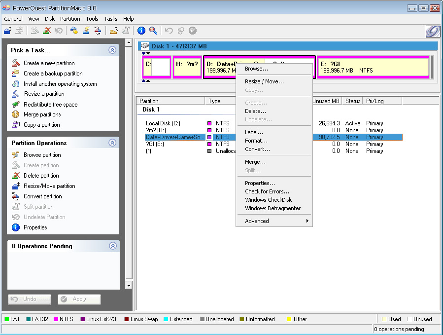 TUTORIAL IT Manage Partition with PartitionMagic