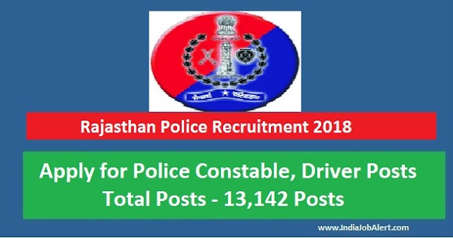 Rajasthan Police Recruitment 2018 || Apply for 13,142 Constable Posts