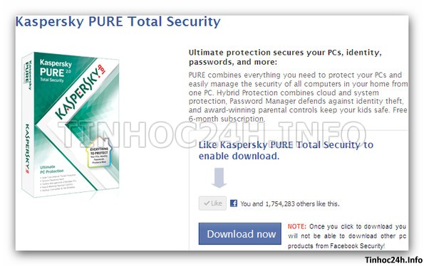 Get Key Kaspersky PURE 2.0 Total Security Step 3