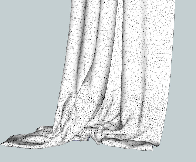  CURTAINS #2  SKETCHUP FREE 3D MODEL 