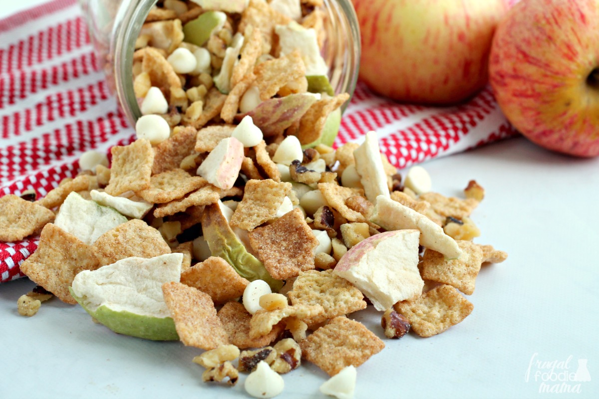 Frugal Foodie Mama Easy Apple Pie Trail Mix