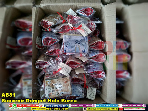 jual Souvenir Dompet Holo Korea
