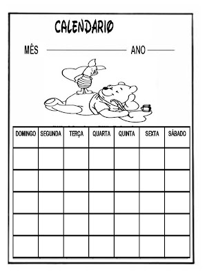 Calendários para imprimir