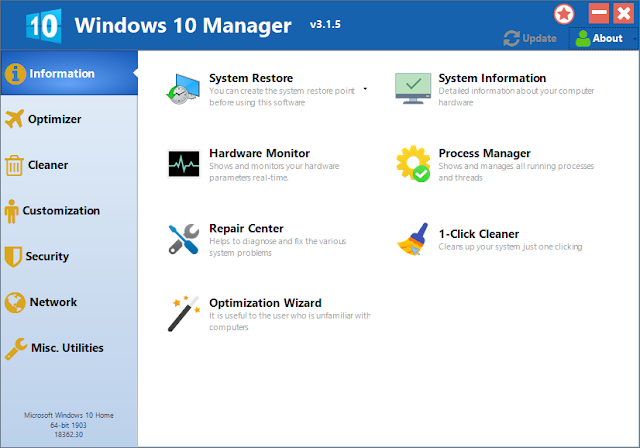 Yamicsoft Windows 10 Manager v3.1.5 Final + Keygen