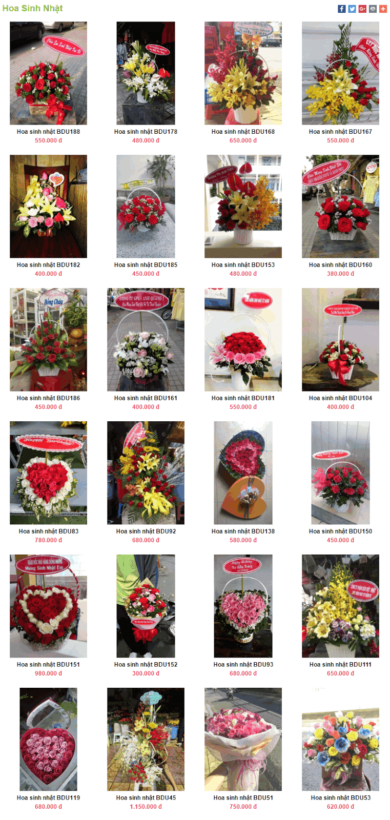 Mẫu hoa sinh nhật ở Thuận An Mẫu hoa sinh nhật ở Thuận An