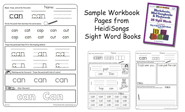 Sample Sight Word Workbook