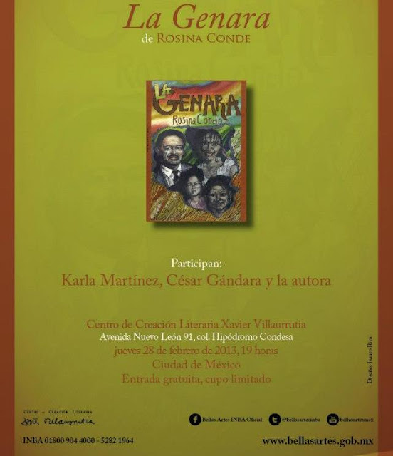 Presentan el libro "La Genara" de Rosinda Conde en el CCLXV