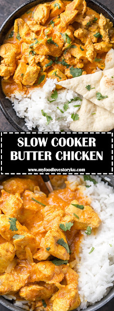 SLOW COOKER BUTTER CHICKEN - #recipes