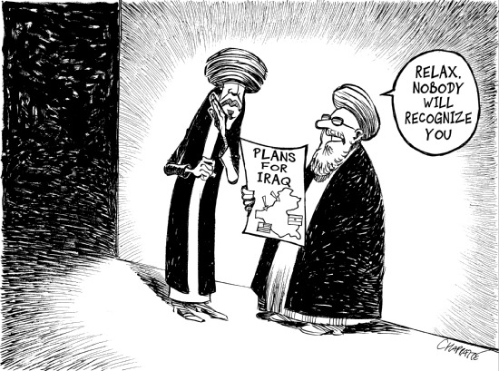 War On Terror Cartoons: US AND IRAN