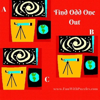 Odd One Out Picture Puzzle Astronomy