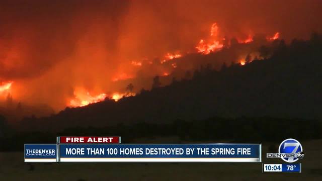 Spring Creek Fire In Castilla And Las Animas Counties