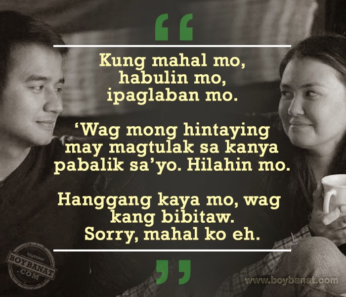 Unforgettable Hugot Lines From That Thing Called Tadhana Movie Boy Banat