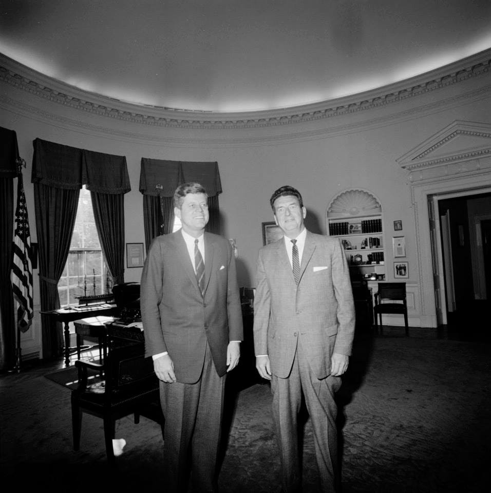 10/1/62: saying farewell to the departing ASAIC of the White House Detail, John Campion