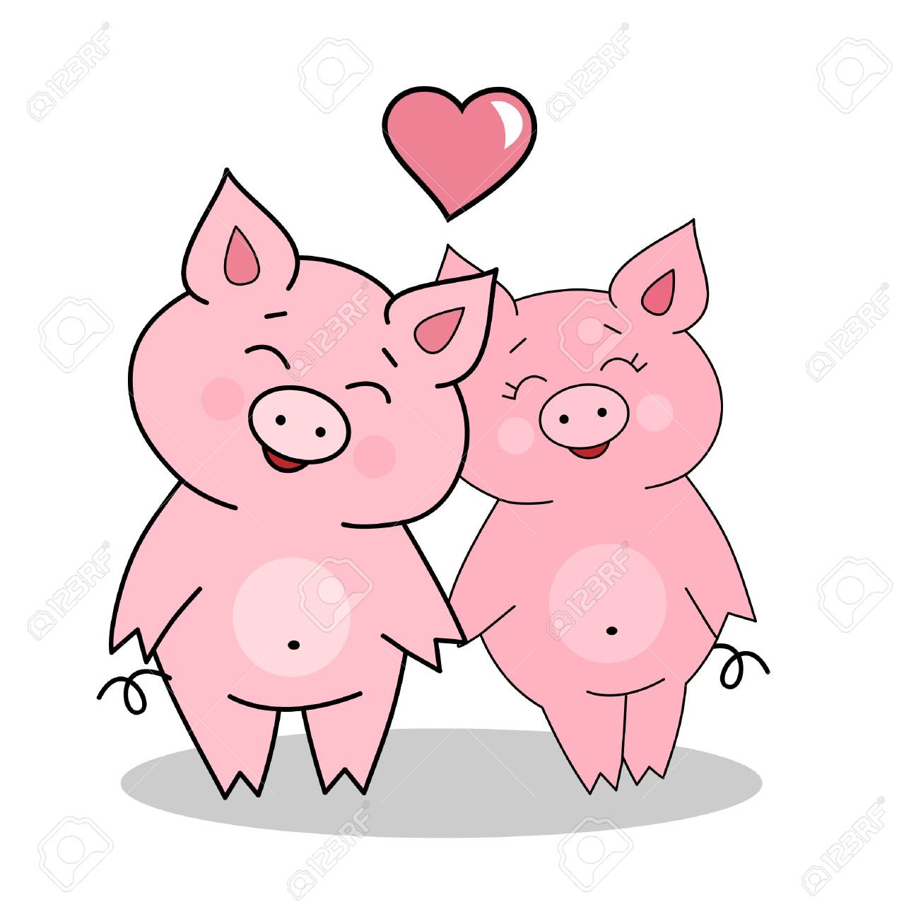 San Valentín, cerdos enamorados - Cosas divertidas
