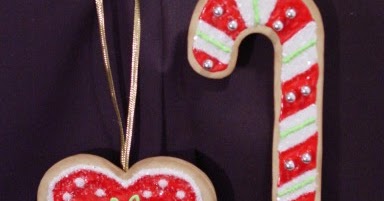 Faux Christmas Cookie Ornaments