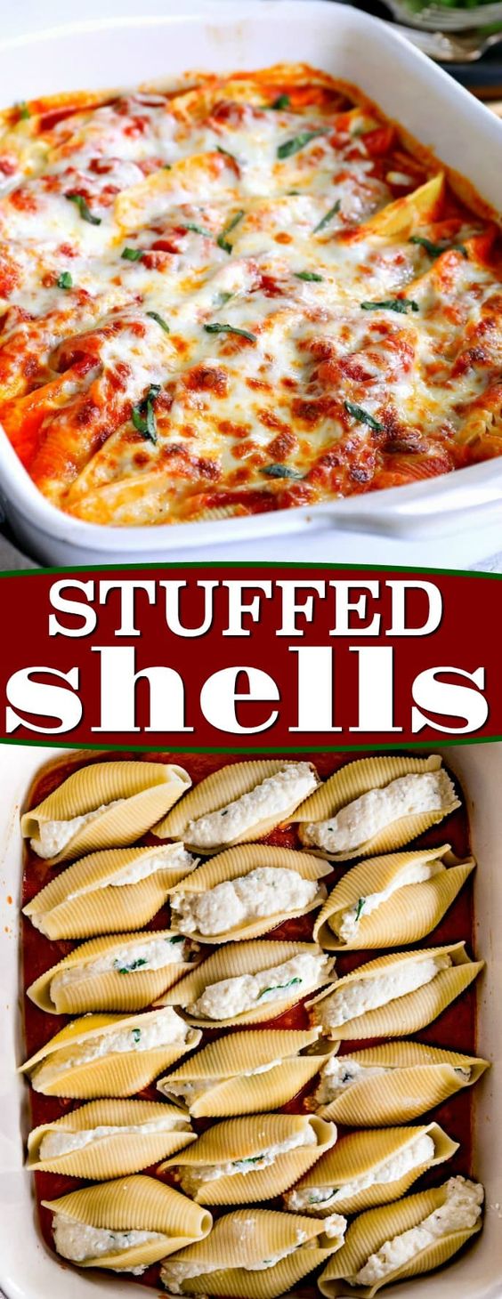 Easy Stuffed Shells - healthy meals recipe