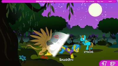 Another fake screenshot, this one featuring a fake battle scene with Gilda