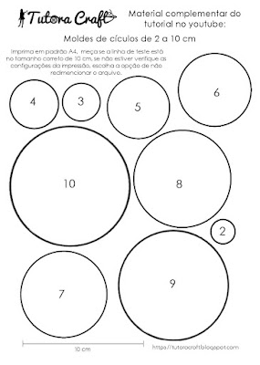 Moldes de círculos para imprimir