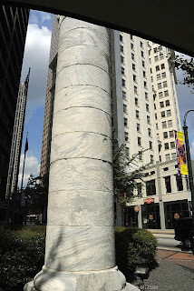 "traditional column in modern city" (c) 2012 george elsasser