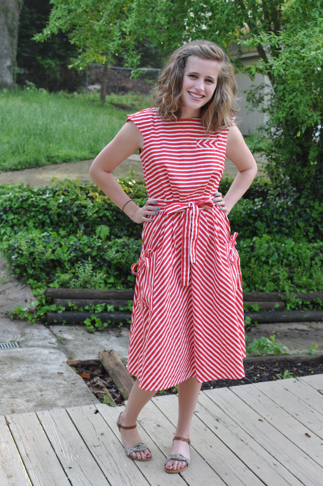 mice and birds: the candy stripe dress