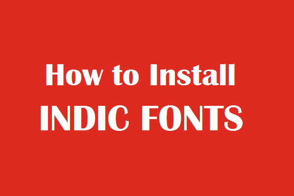 download indic font windows