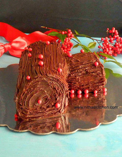 Traditional Yule Log Cake Traditional Yule Log Cake