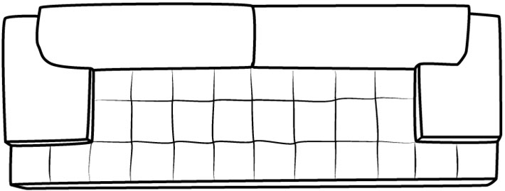 Cara Mudah Menggambar atau Sketsa Sofa