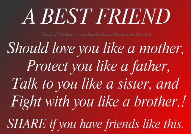 Good friend should be